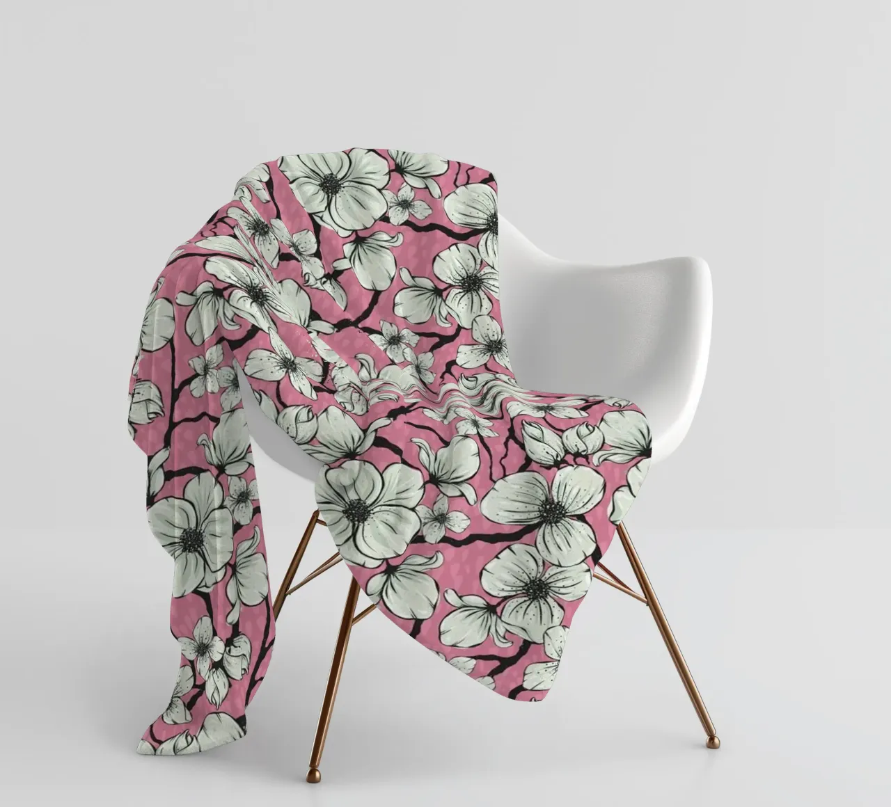 Springtime fleece blanket by Stella-Illustrations