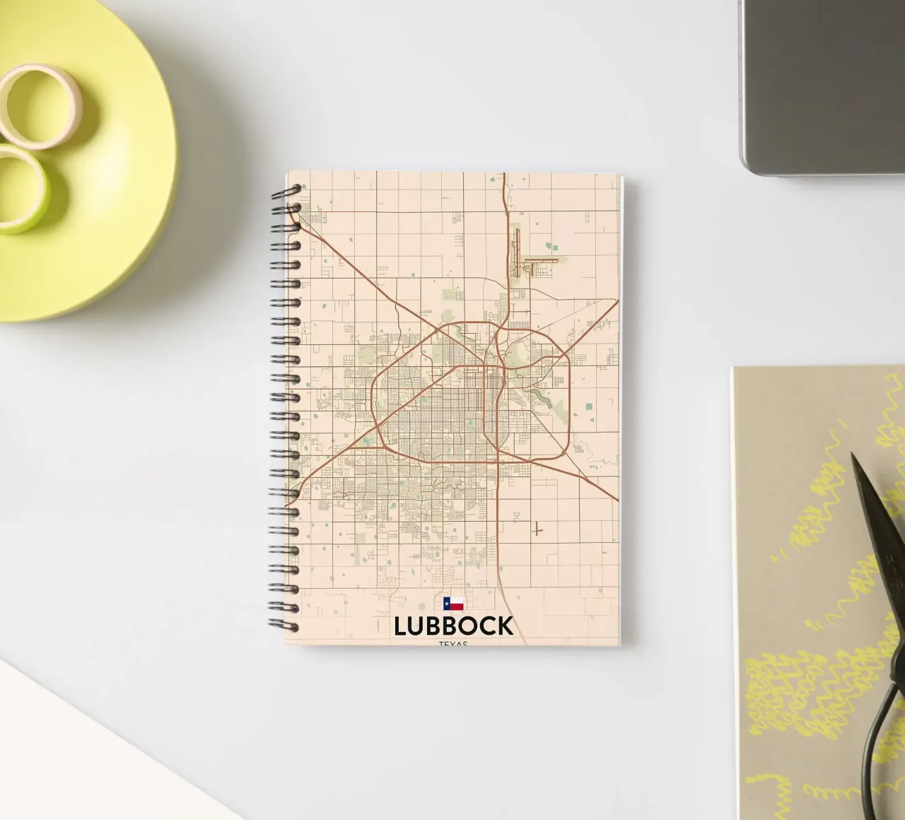 Lubbock TX spiral notebook by Jacob W MICKELSON