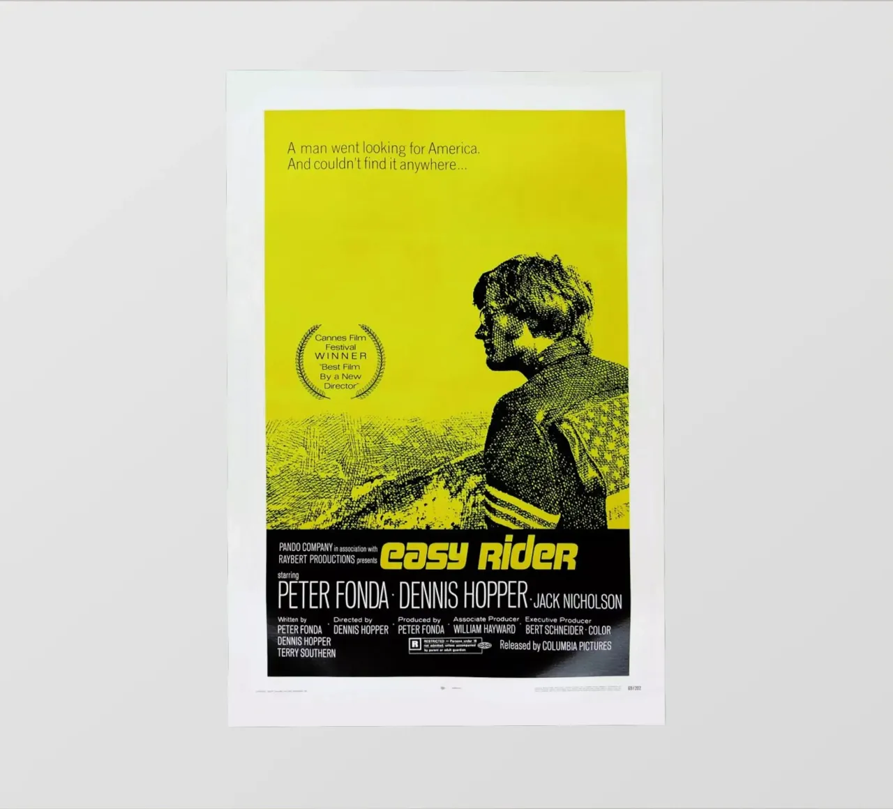 ‘Easy Rider’ Retro Movie Poster pellicola backlit da Gallery Print and Art Limited