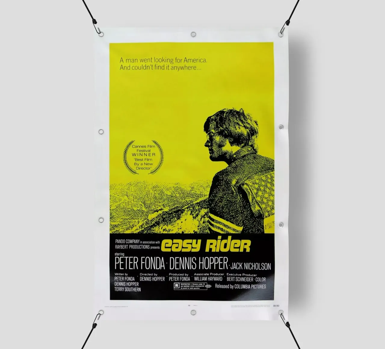‘Easy Rider’ Retro Movie Poster telo in pvc da Gallery Print and Art Limited