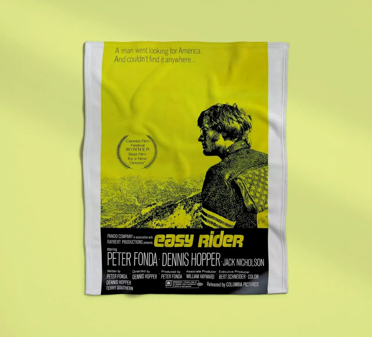 ‘Easy Rider’ Retro Movie Poster coperta in pile da Gallery Print and Art Limited