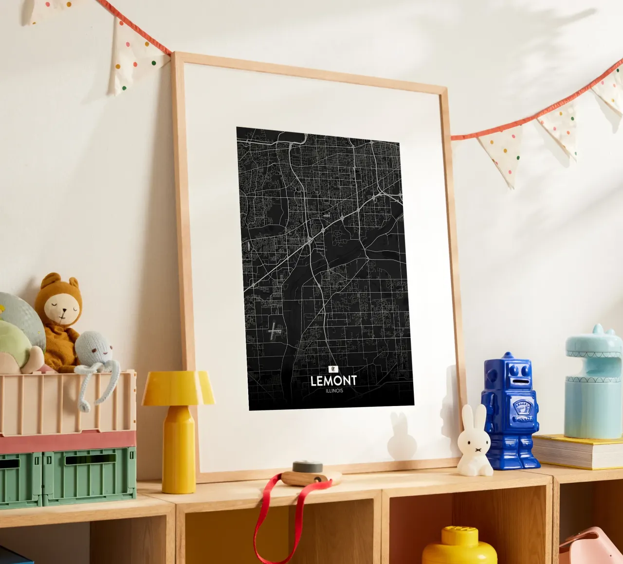 Lemont IL poster con telaio in plastica da Jacob W MICKELSON