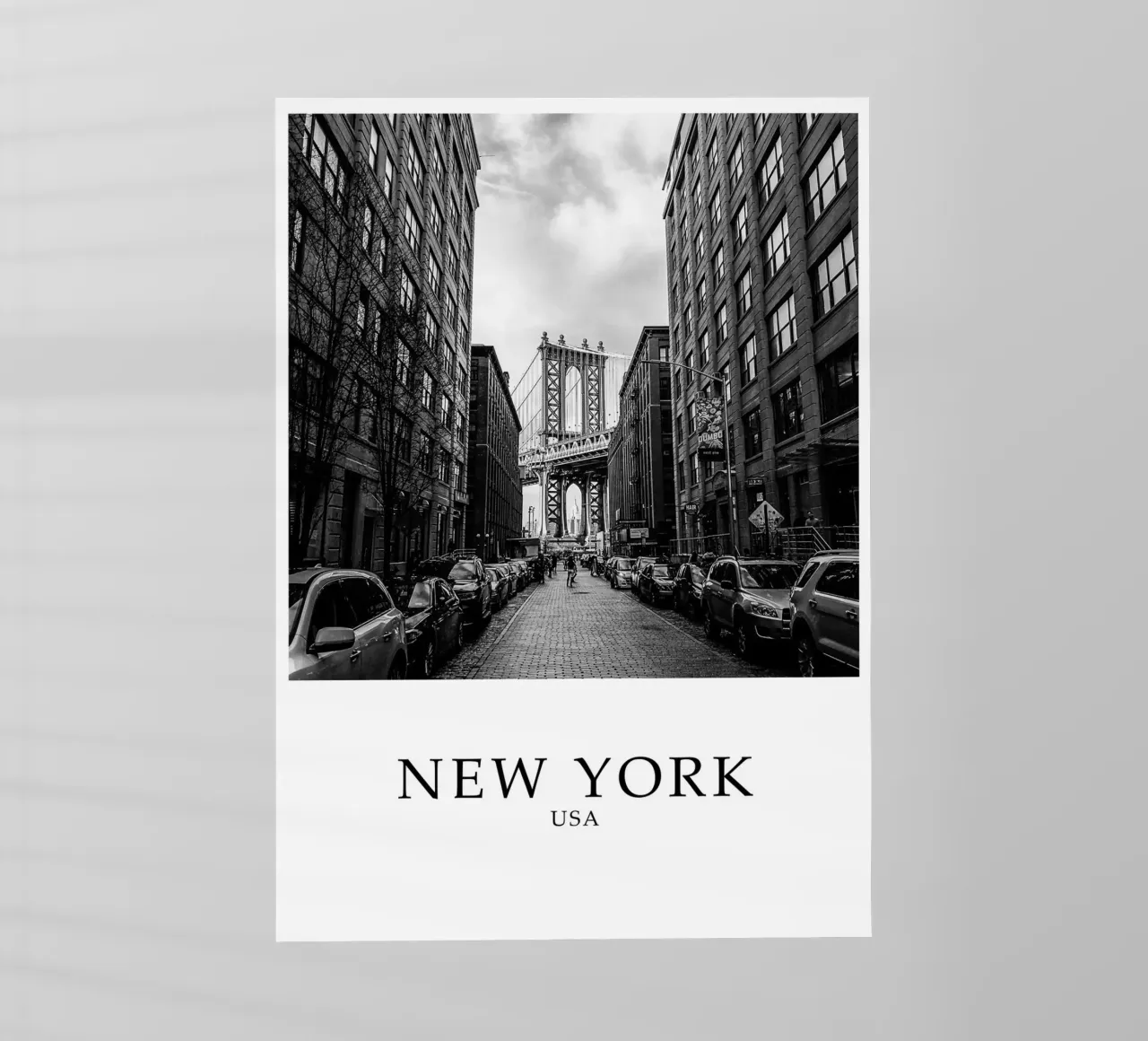 New York City Architecture Scene Greyscale pellicola backlit da Charnwood Prints