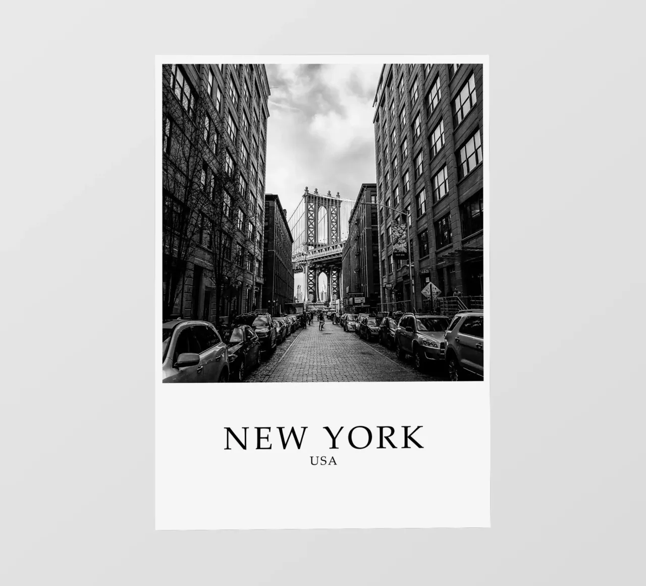 New York City Architecture Scene Greyscale pellicola backlit da Charnwood Prints