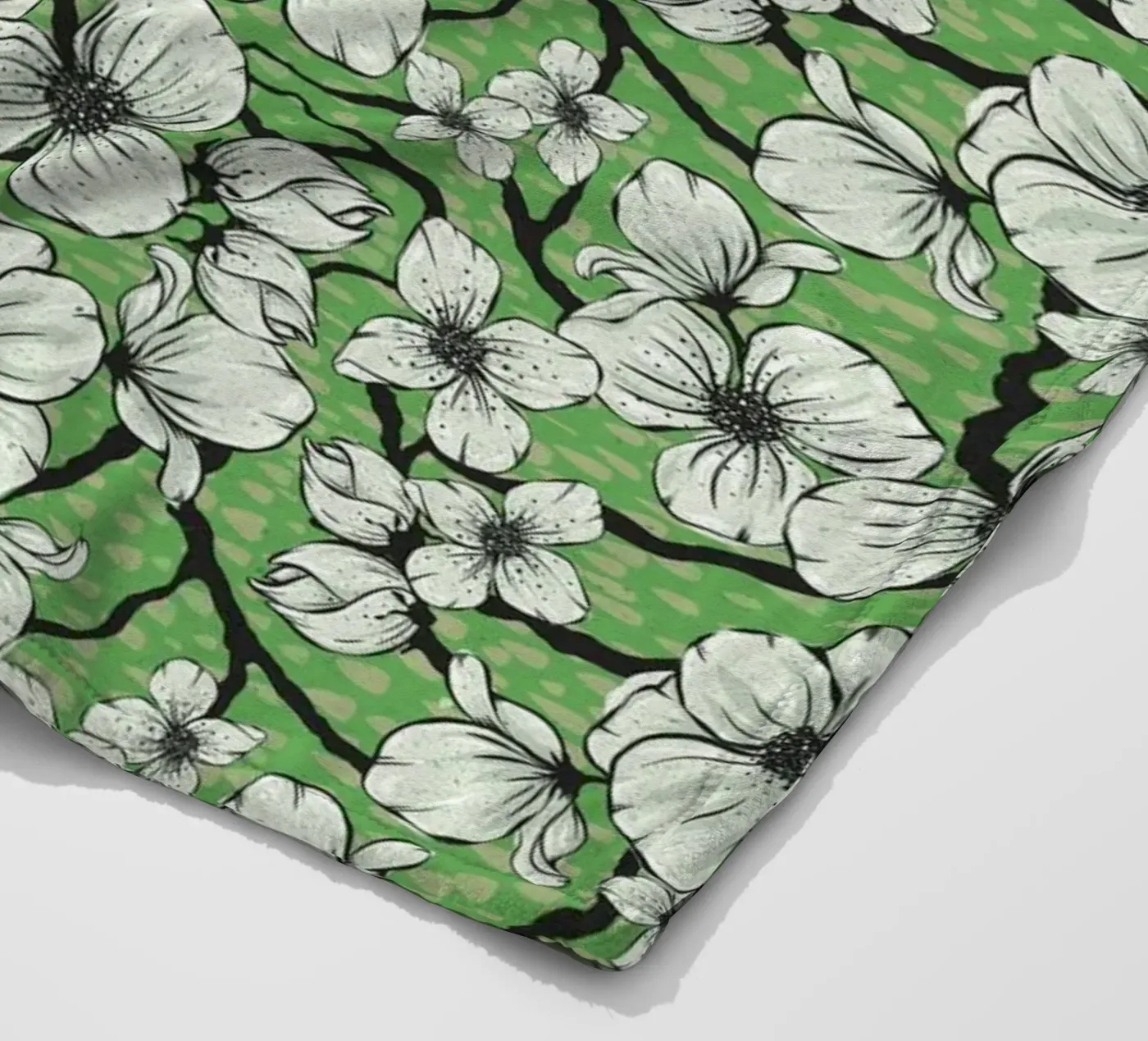 Springtime fleece blanket by Stella-Illustrations