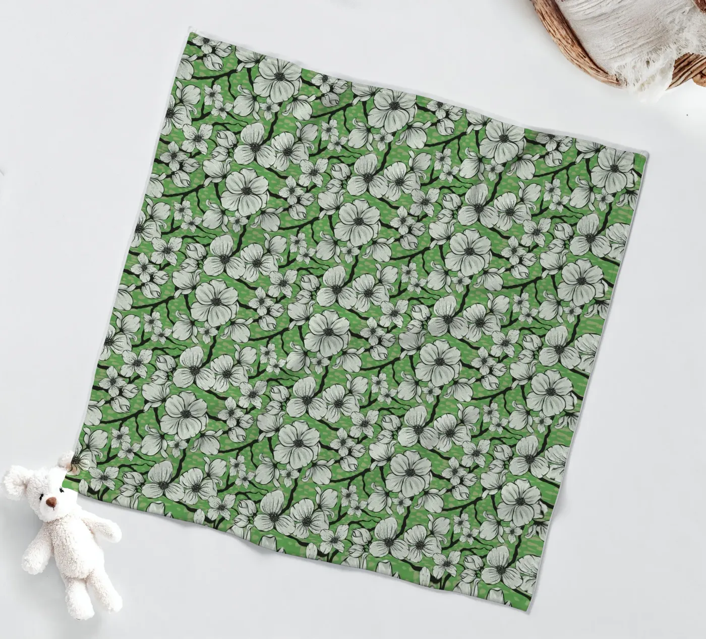 Springtime fleece blanket by Stella-Illustrations