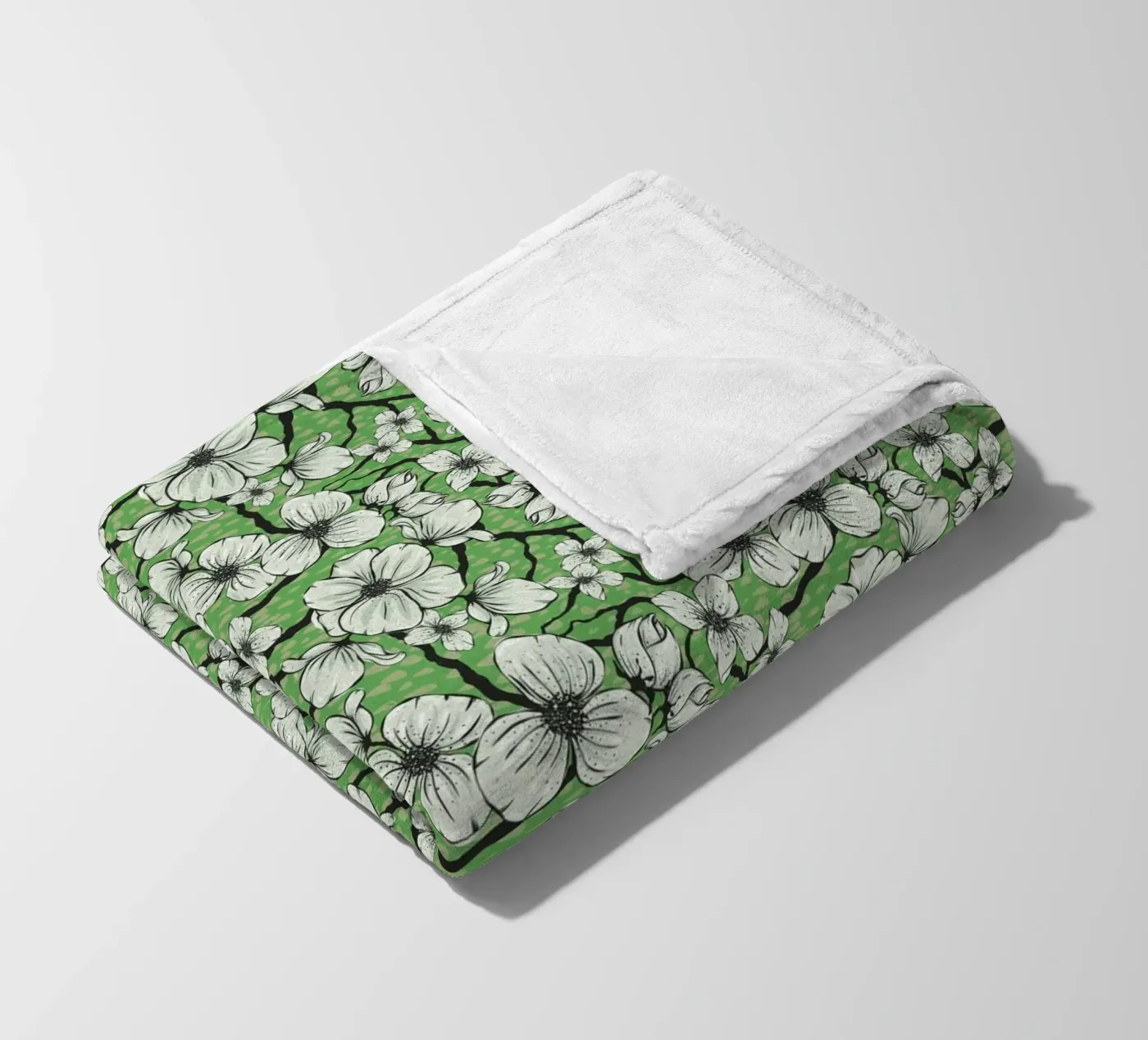 Springtime fleece blanket by Stella-Illustrations