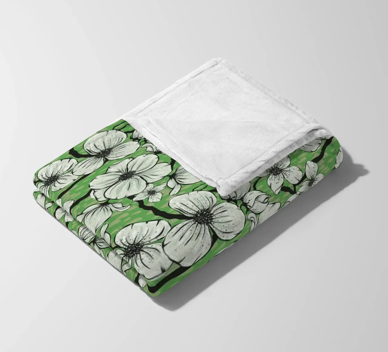 Springtime fleece blanket by Stella-Illustrations