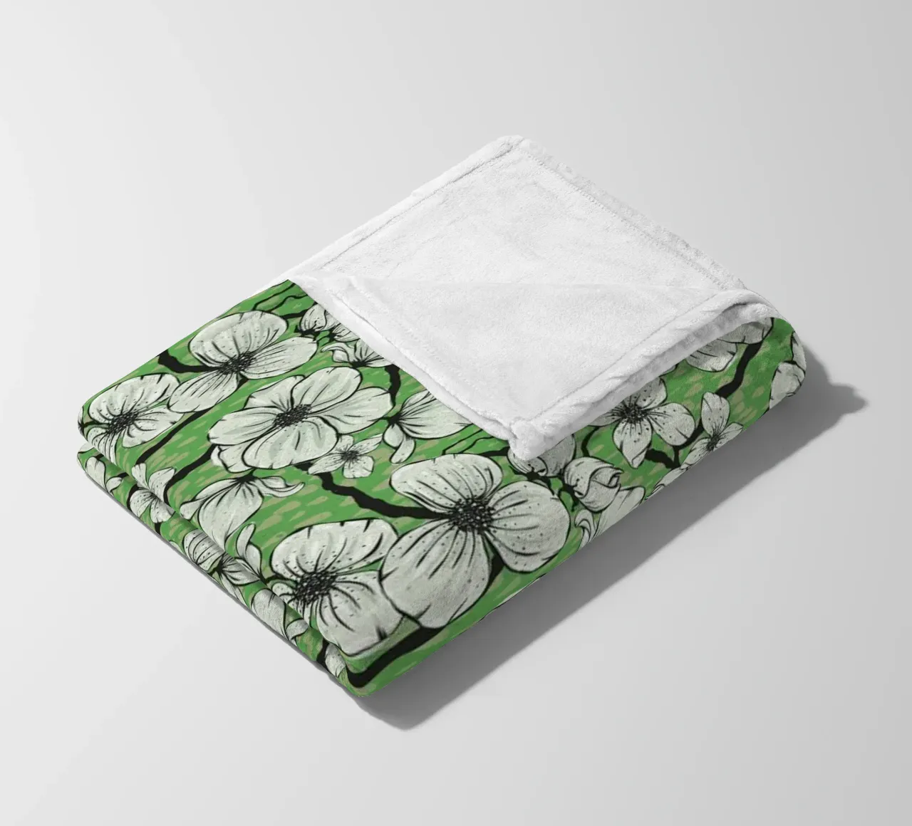 Springtime fleece blanket by Stella-Illustrations