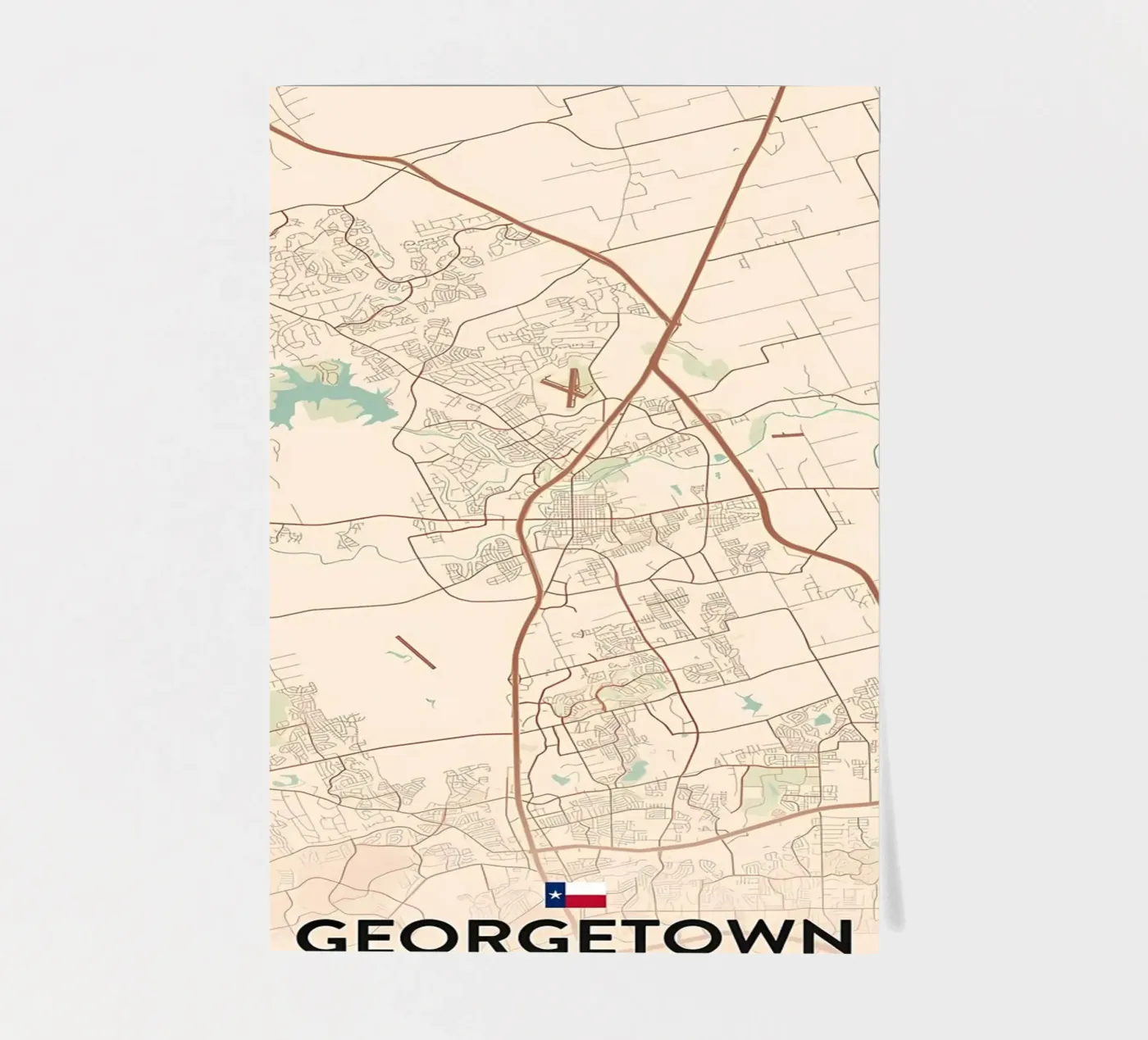 Georgetown TX sticker sheet by Jacob W MICKELSON