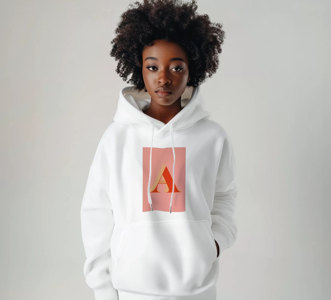 Red A felpa con cappuccio da daylight design studio