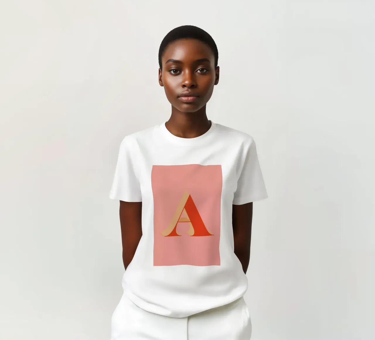 Red A t-shirt da daylight design studio