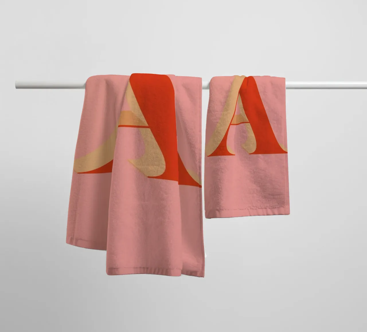 Red A asciugamano da bagno da daylight design studio