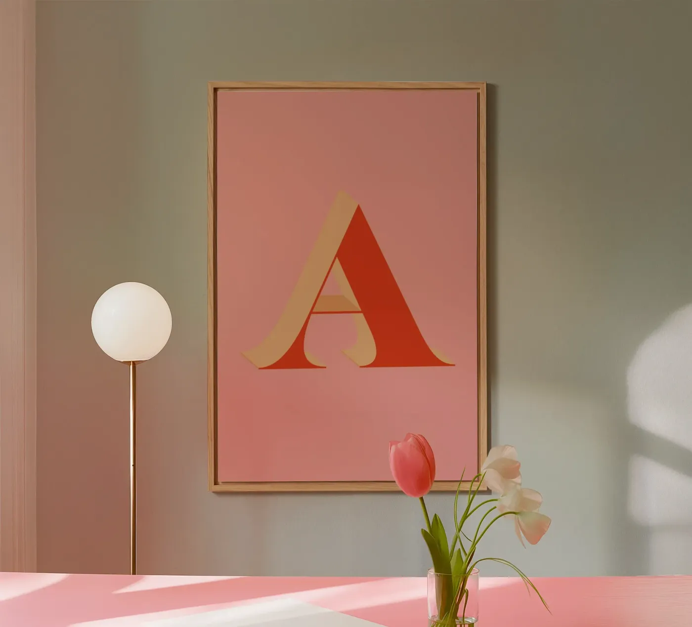 Red A forex plate by daylight design studio