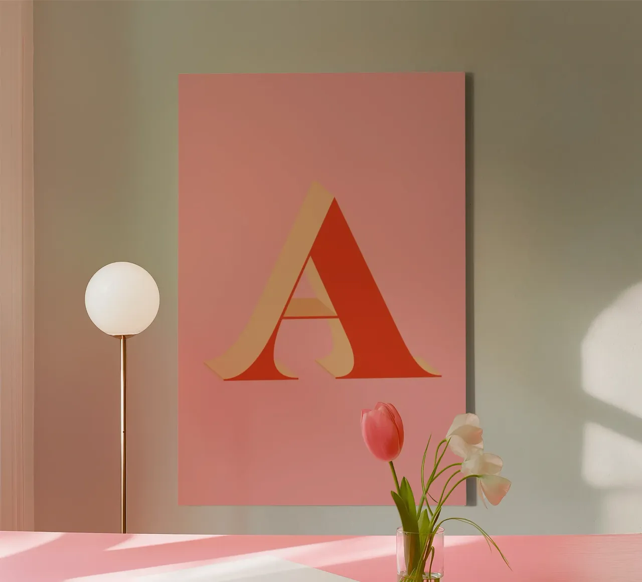 Red A tela con Cornice a cassetta da daylight design studio