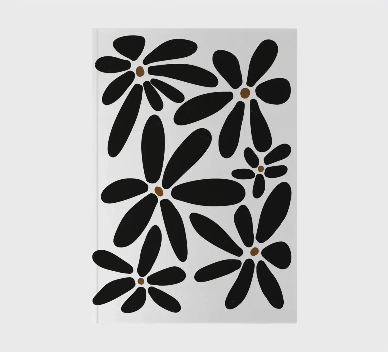 Botanico astratto minimalista Boho bianco nero metà secolo diario da This Wild Soul - Illustration