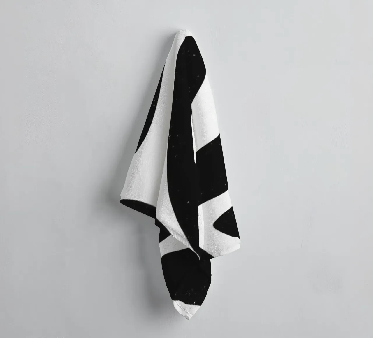Botanico astratto minimalista Boho bianco nero metà secolo asciugamano da bagno da This Wild Soul - Illustration