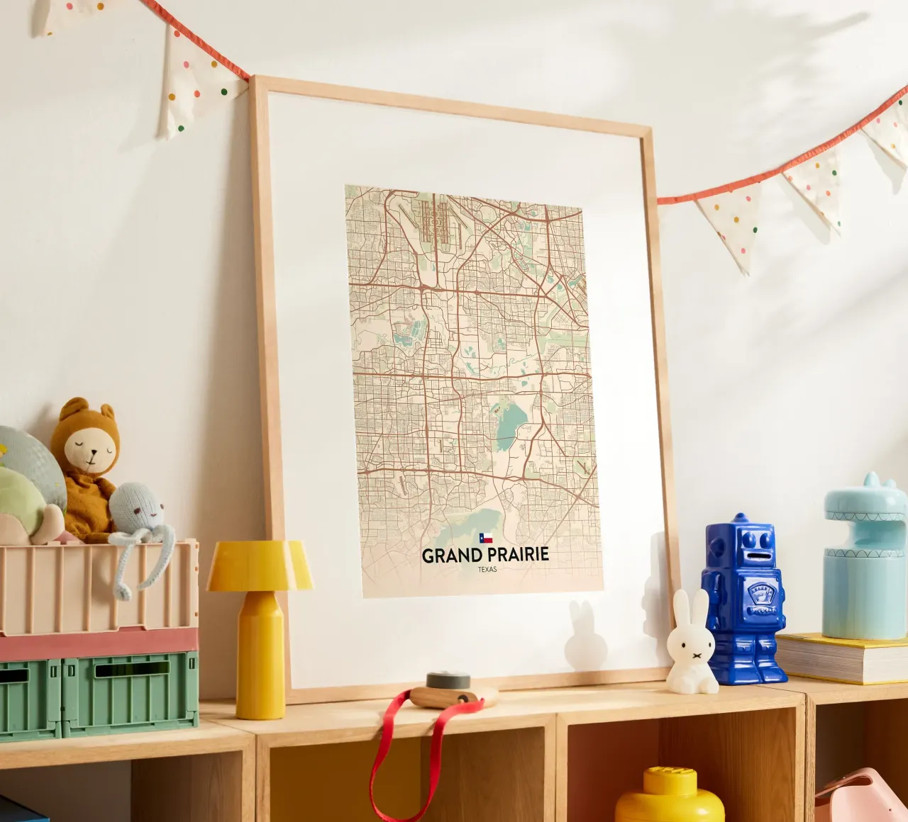 Grand Prairie TX poster con telaio in alluminio da Jacob W MICKELSON