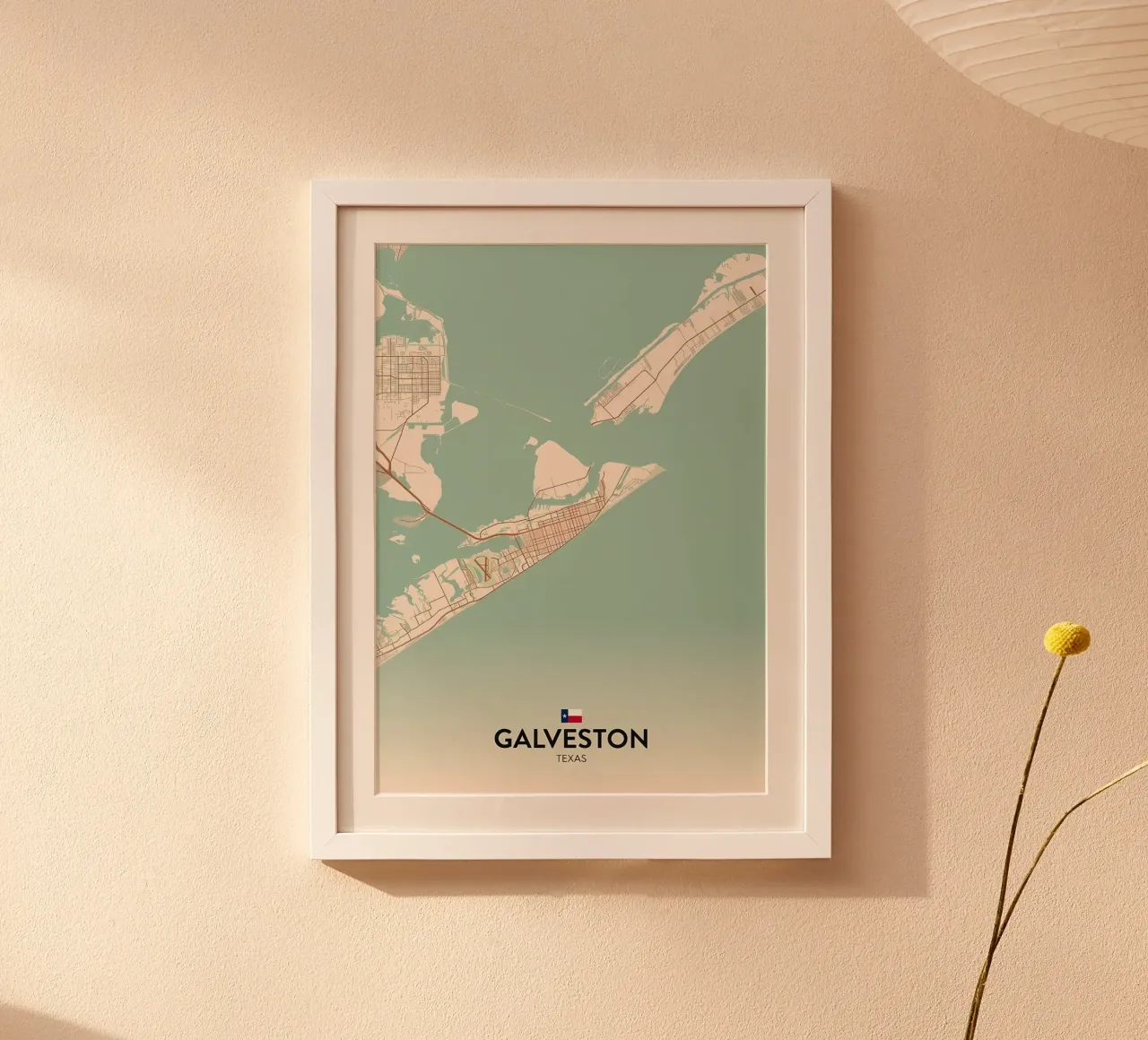 Galveston TX carta hahnemühle da Jacob W MICKELSON