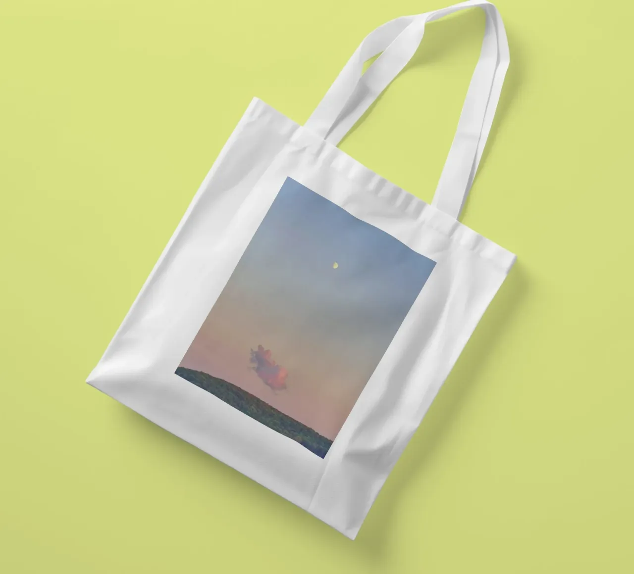 Forest Cloud Moon borsa in juta da Nur Mut
