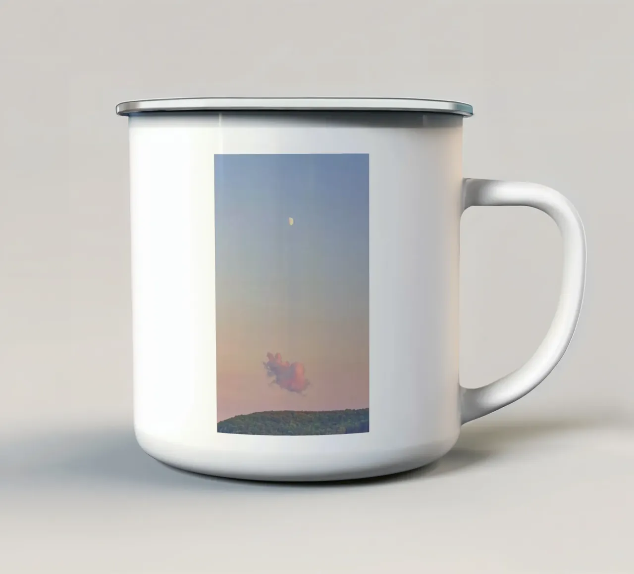 Forest Cloud Moon tazza in smalto da Nur Mut
