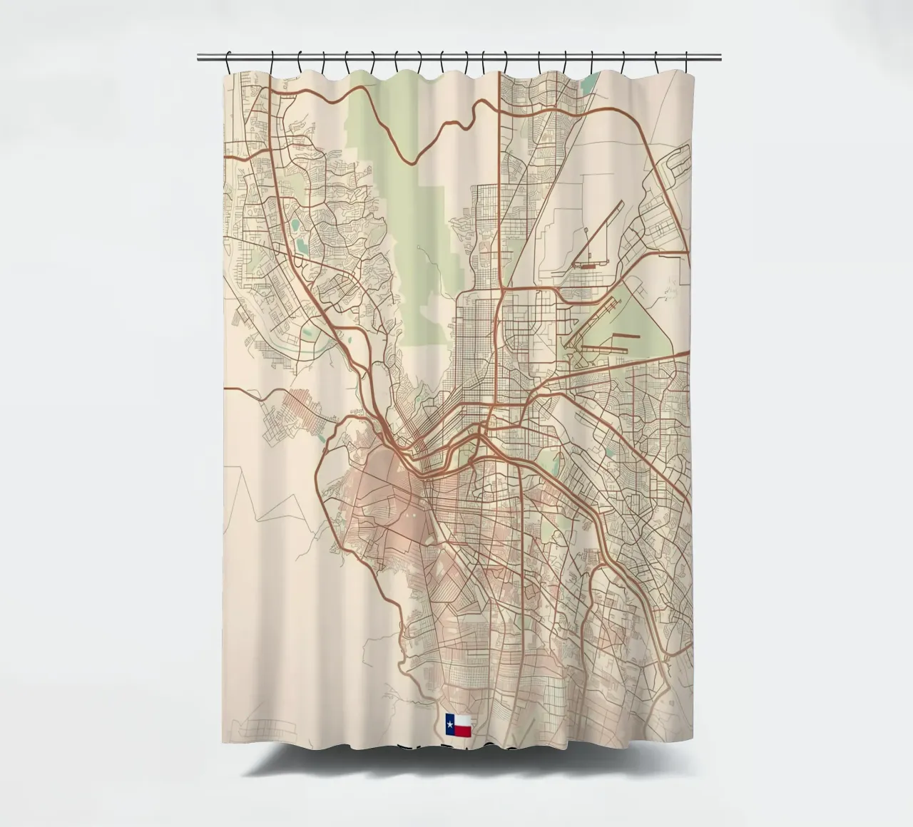 El Paso TX shower curtain by Jacob W MICKELSON