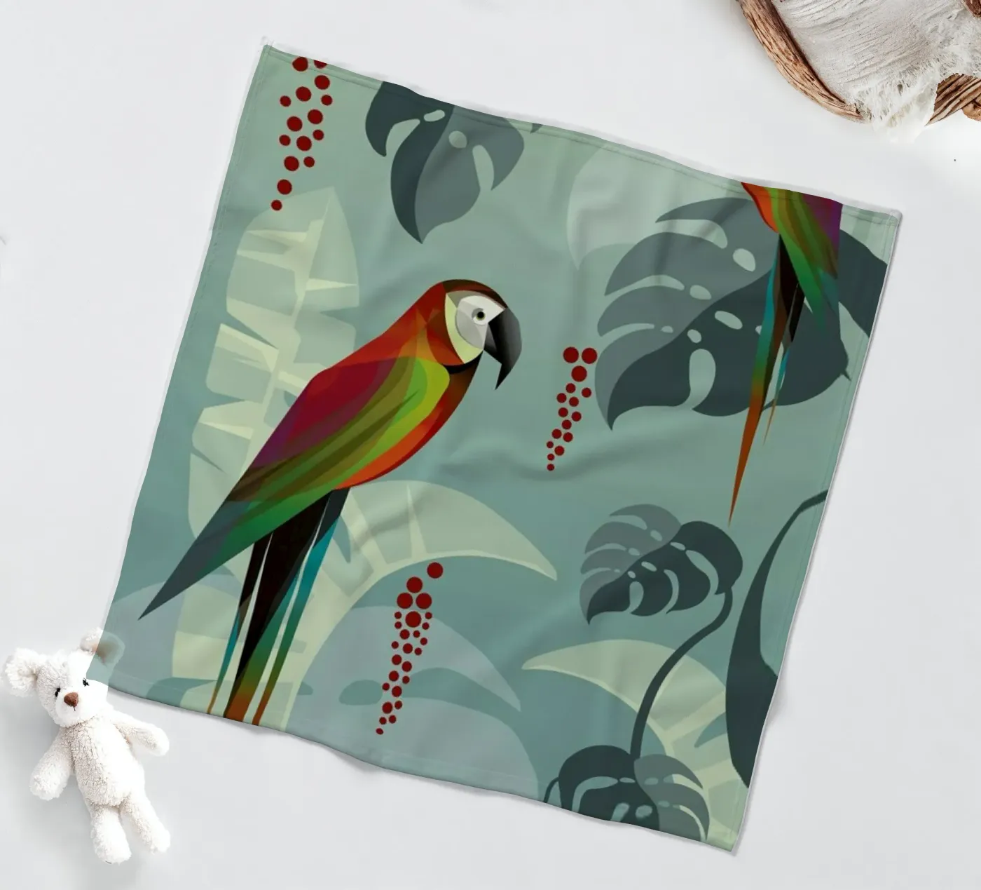 Parrot fleecedeken van Sabrina Ziegenhorn