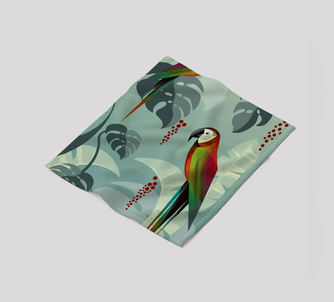 Parrot fleecedeken van Sabrina Ziegenhorn