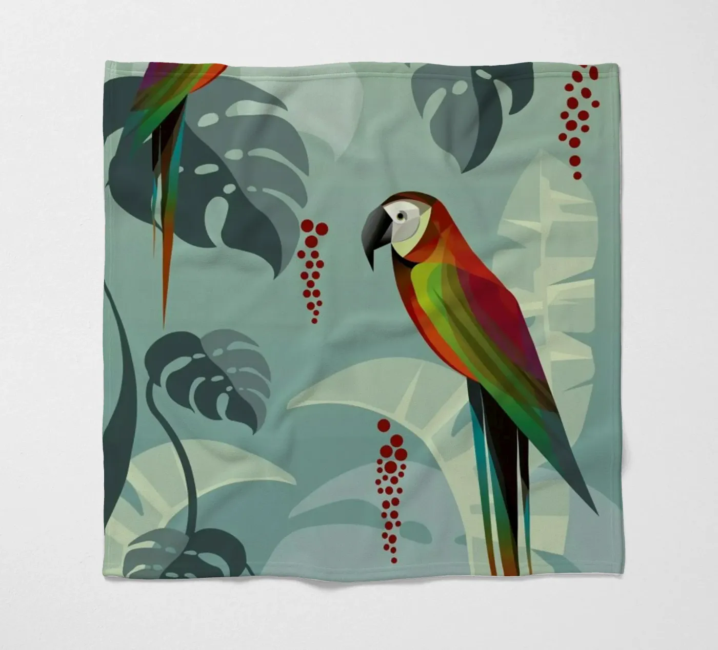 Parrot fleecedeken van Sabrina Ziegenhorn