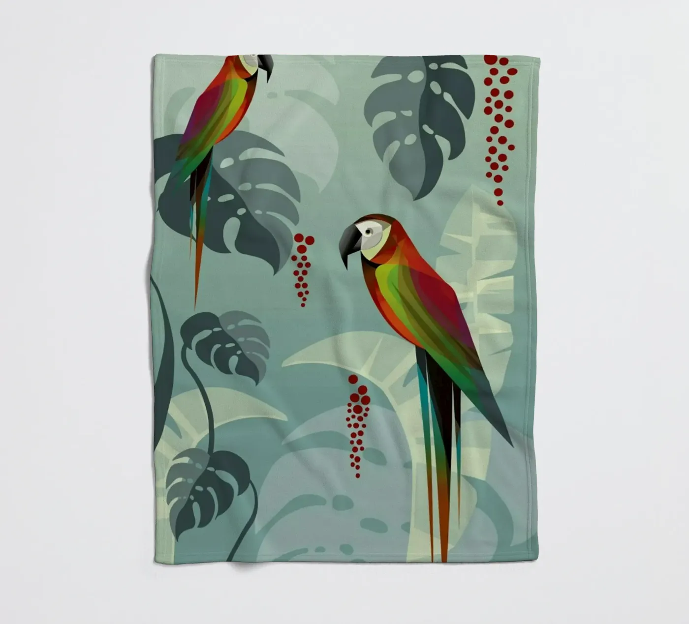 Parrot fleecedeken van Sabrina Ziegenhorn
