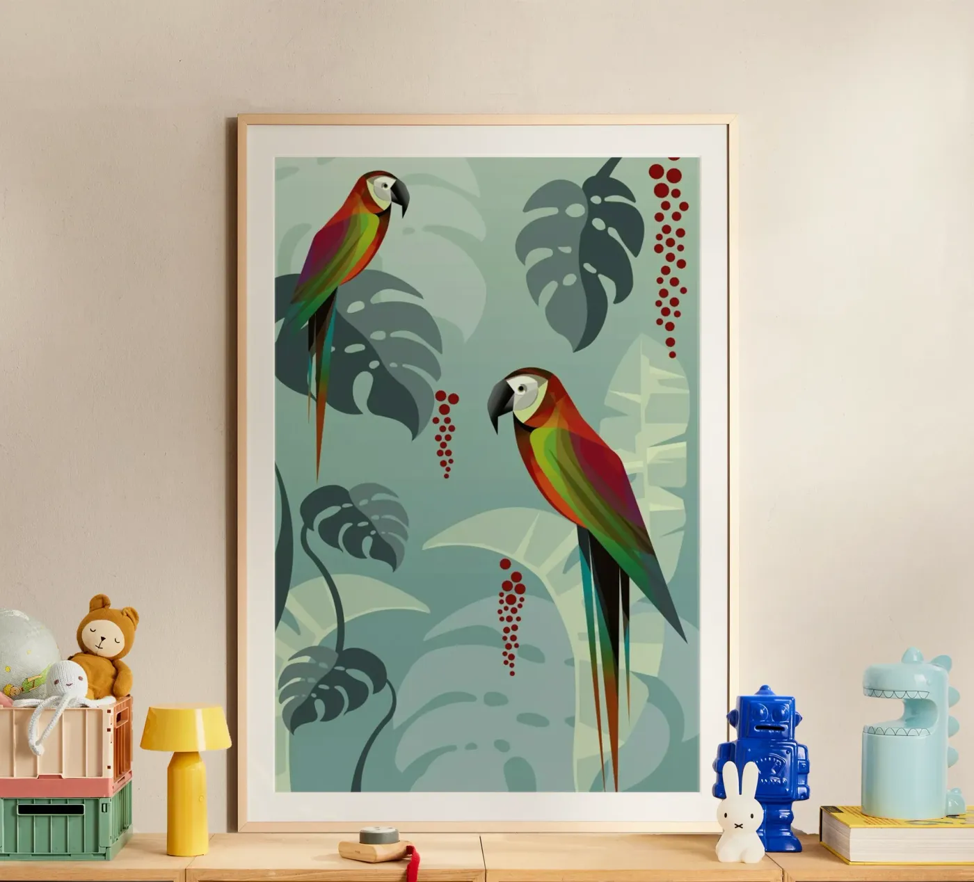 Parrot poster by Sabrina Ziegenhorn