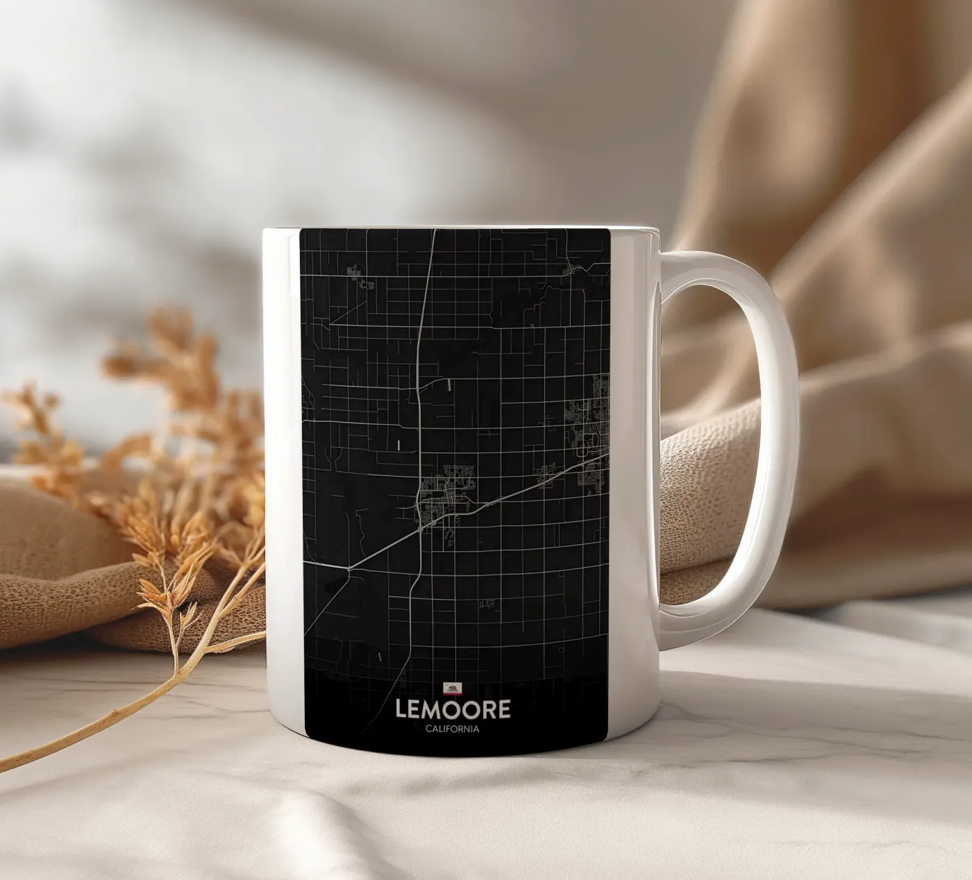 Lemoore CA ceramic mug by Jacob W MICKELSON