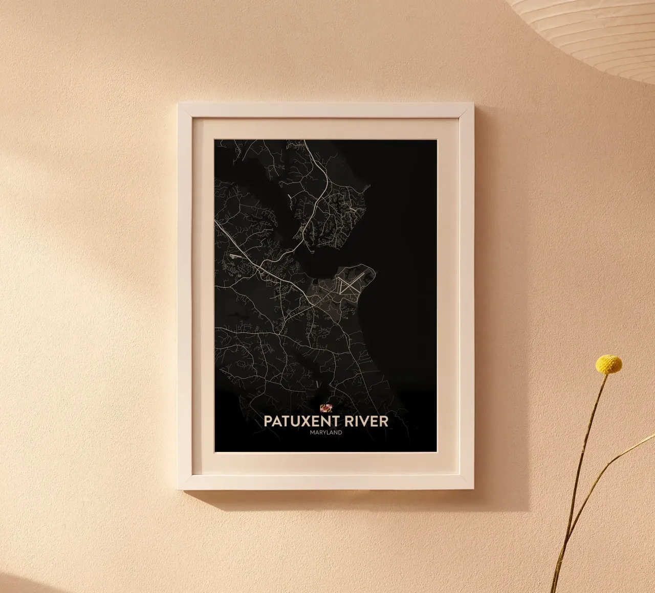 Fiume Patuxent MD poster con telaio in plastica da Jacob W MICKELSON