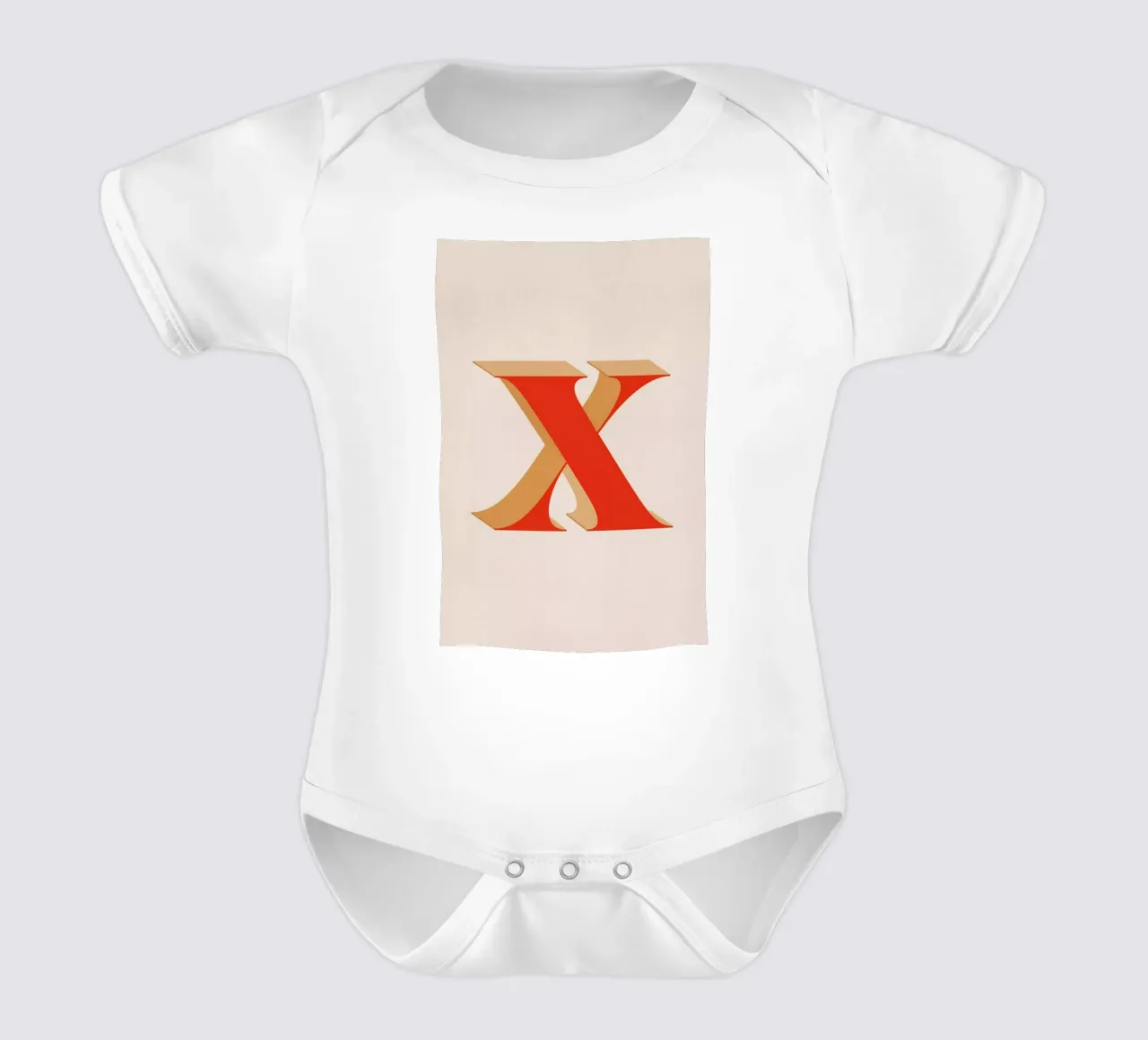 Red X body neonato maniche corte da daylight design studio
