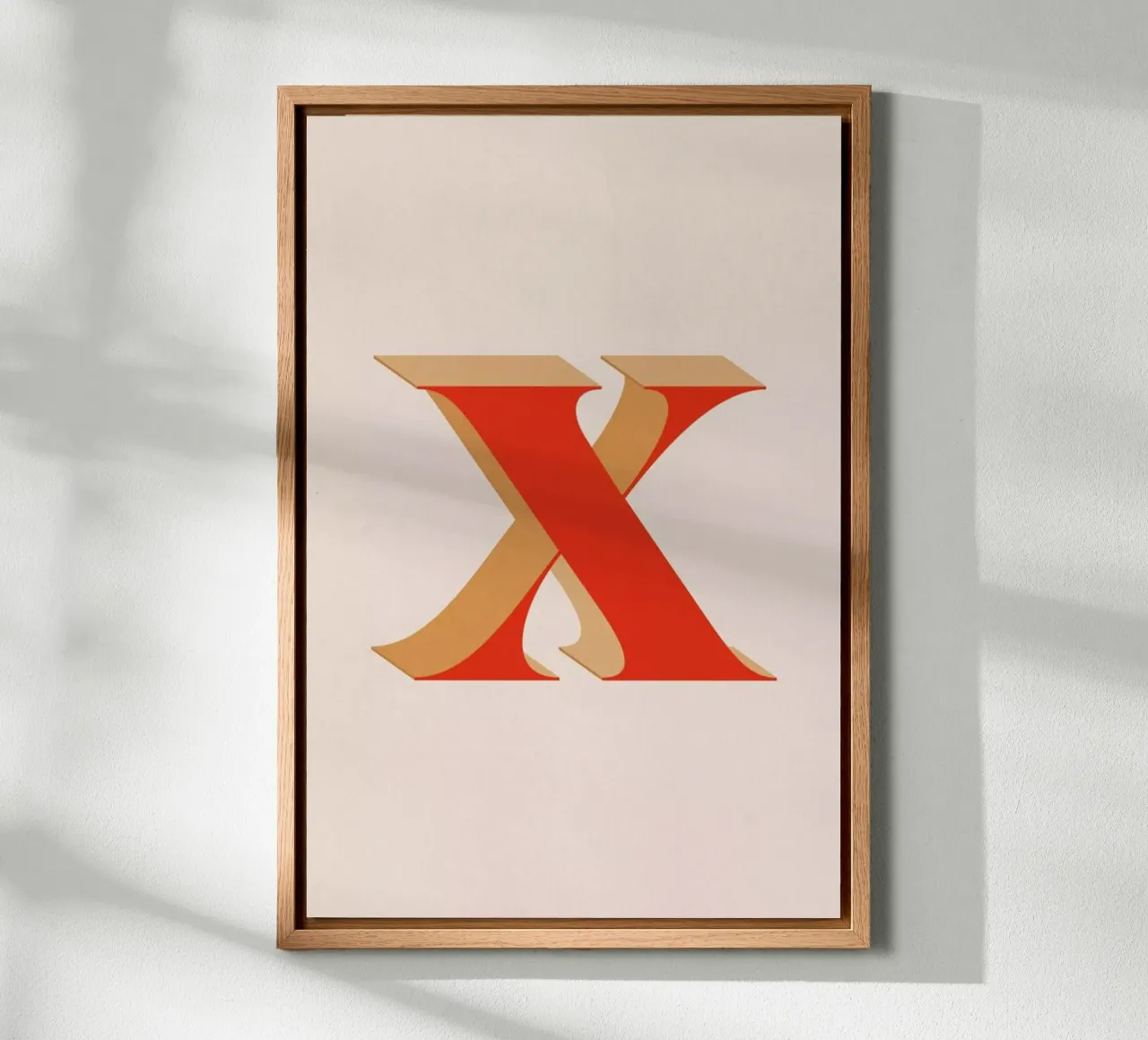 Red X tela con Cornice a cassetta da daylight design studio