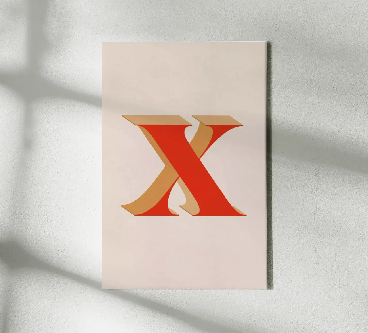 Red X tela con Cornice a cassetta da daylight design studio
