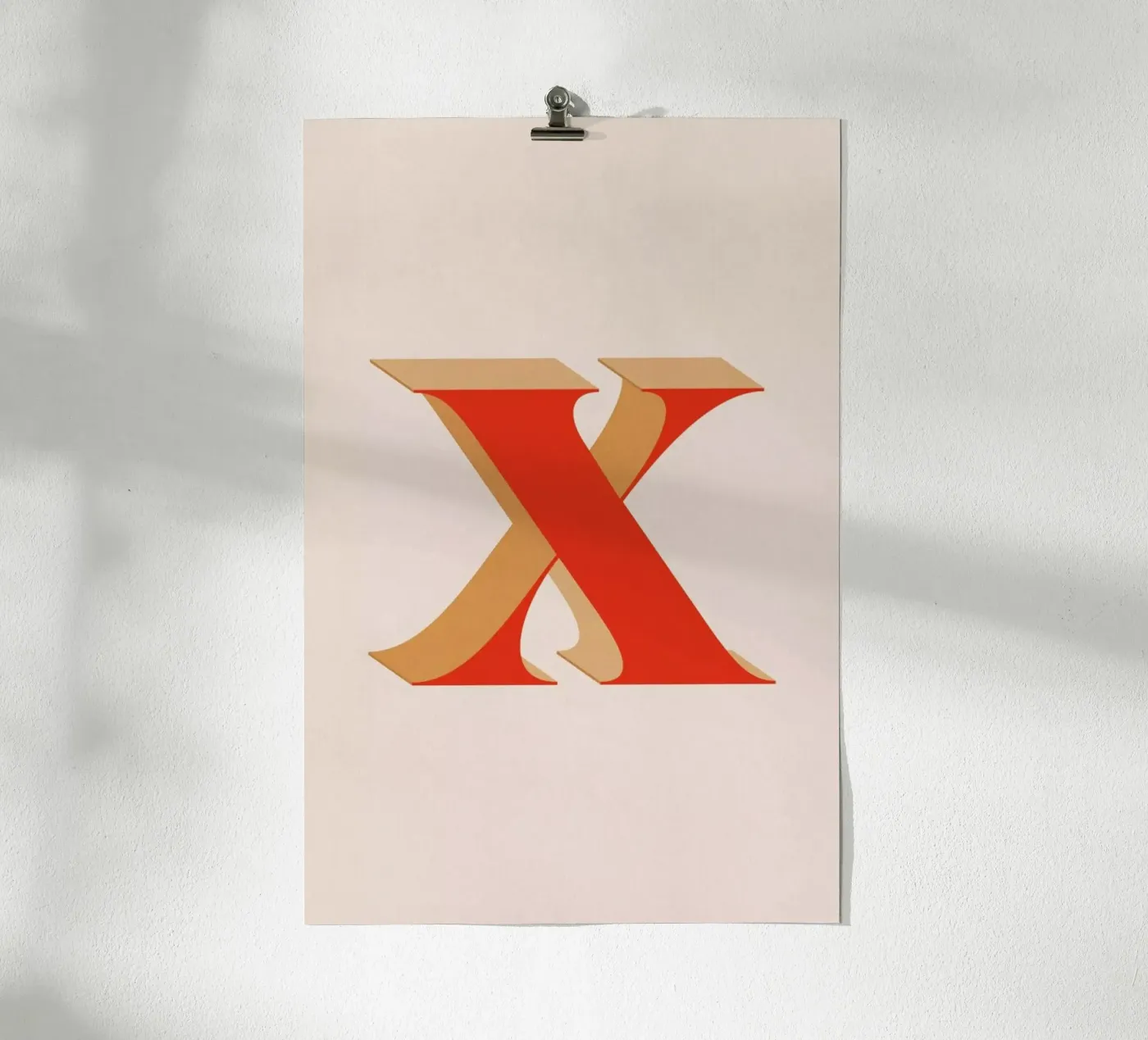 Red X poster van daylight design studio