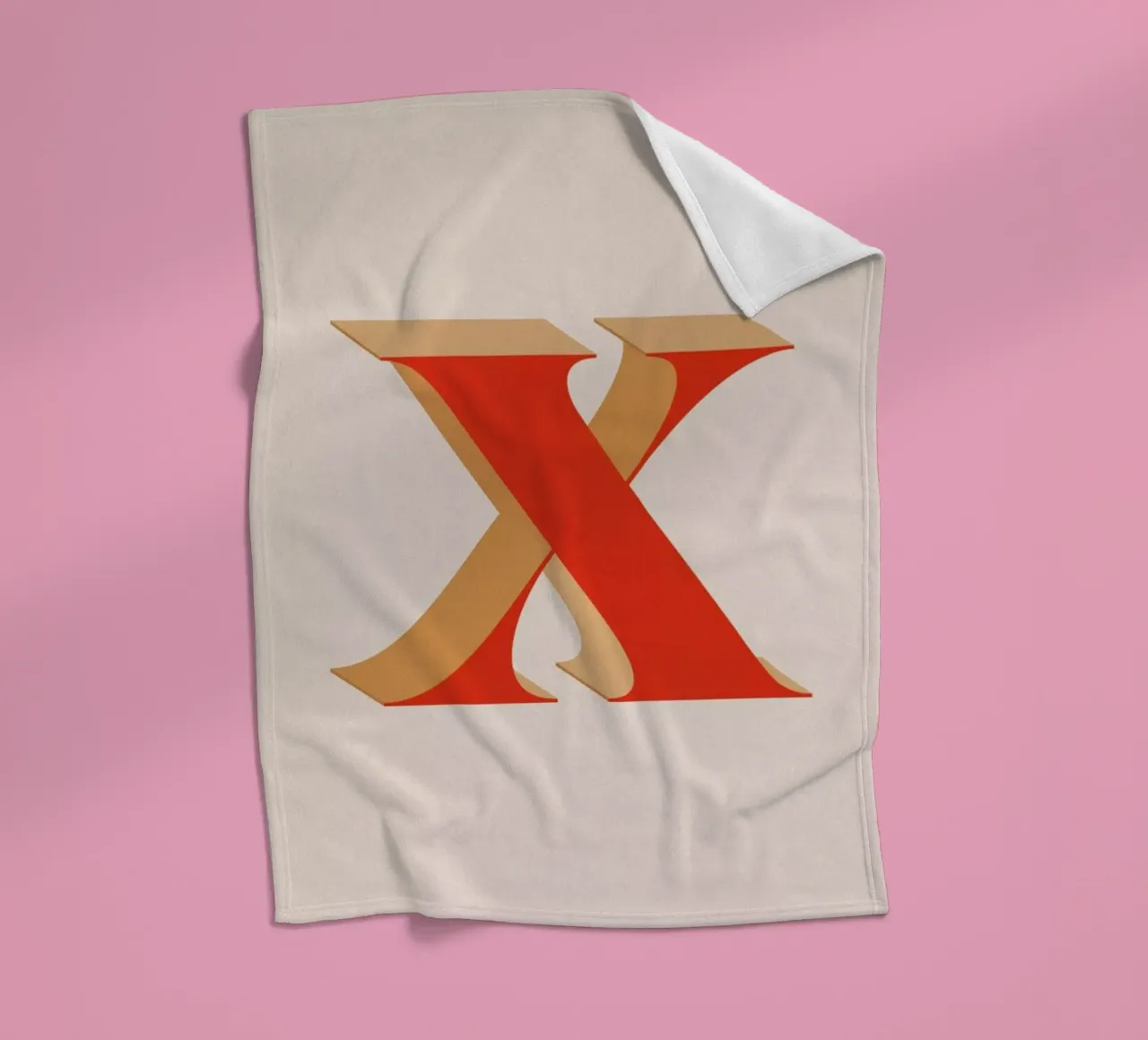 Red X coperta in pile da daylight design studio