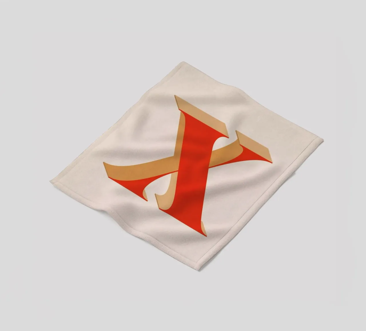 Red X coperta in pile da daylight design studio