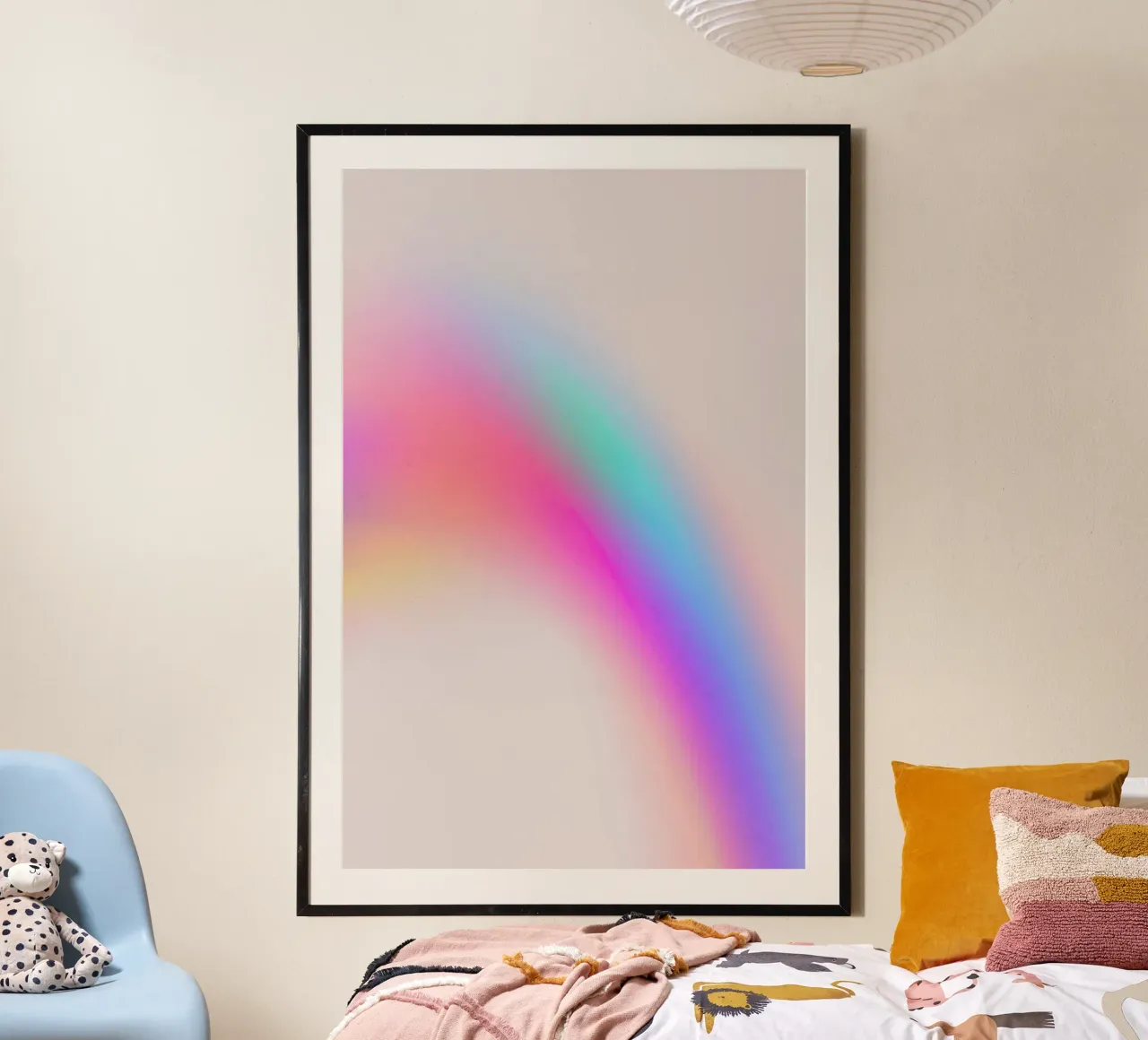 Space 4 poster met kunststof frame van treechild