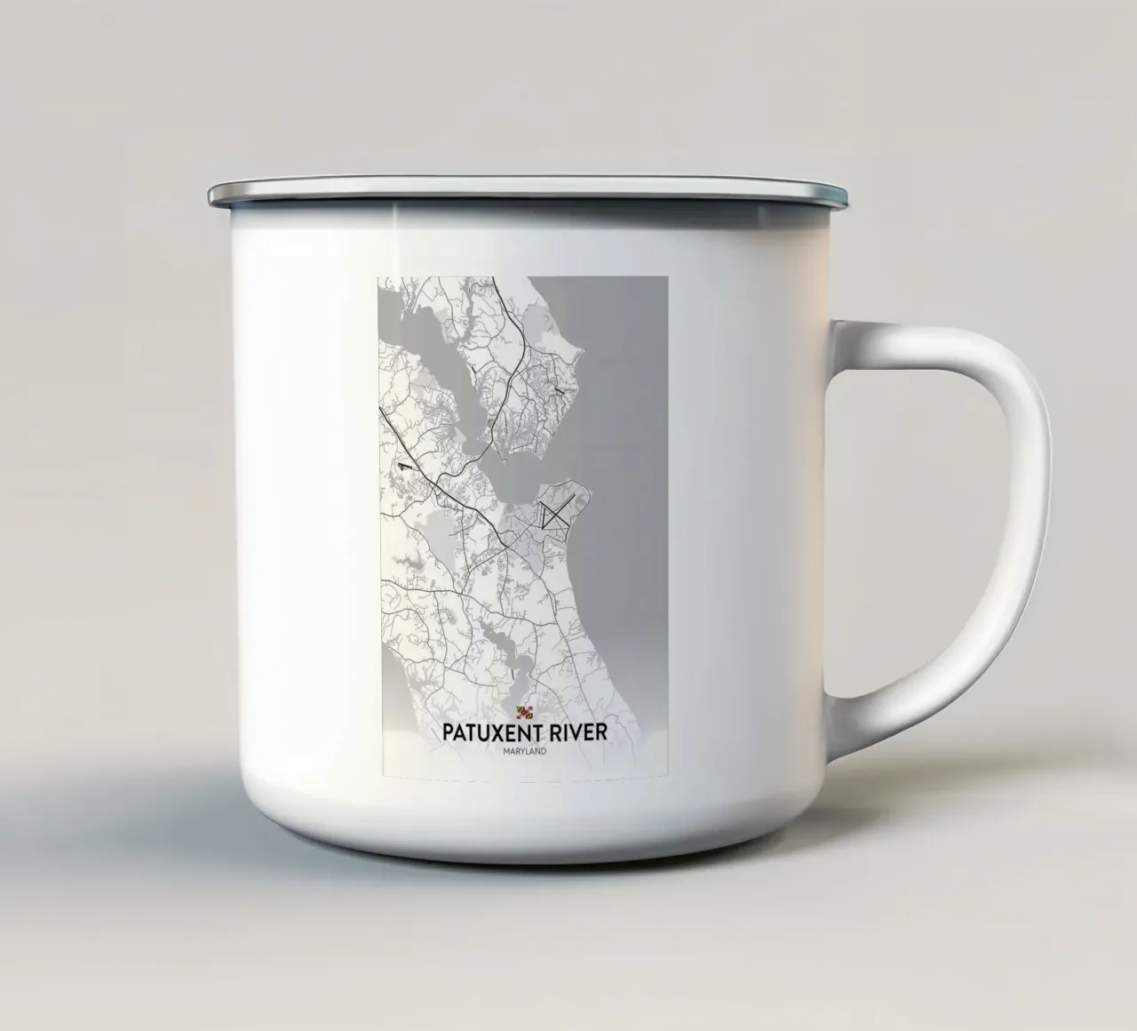 Fiume Patuxent MD tazza in smalto da Jacob W MICKELSON