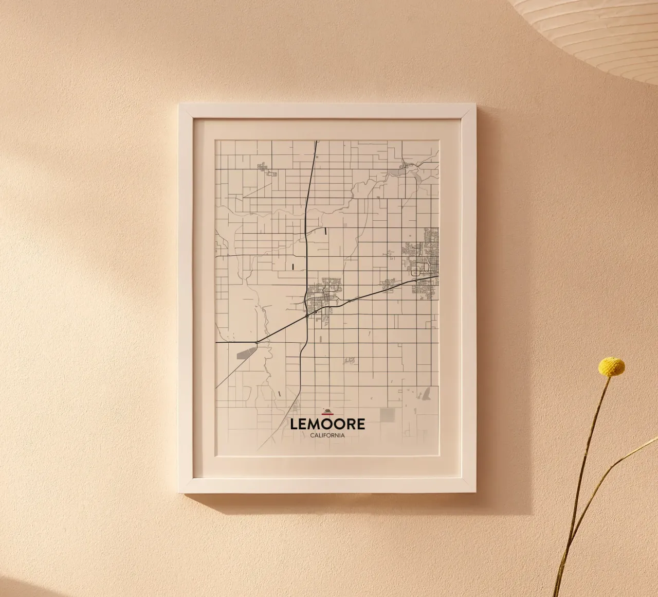 Lemoore CA poster con telaio in alluminio da Jacob W MICKELSON
