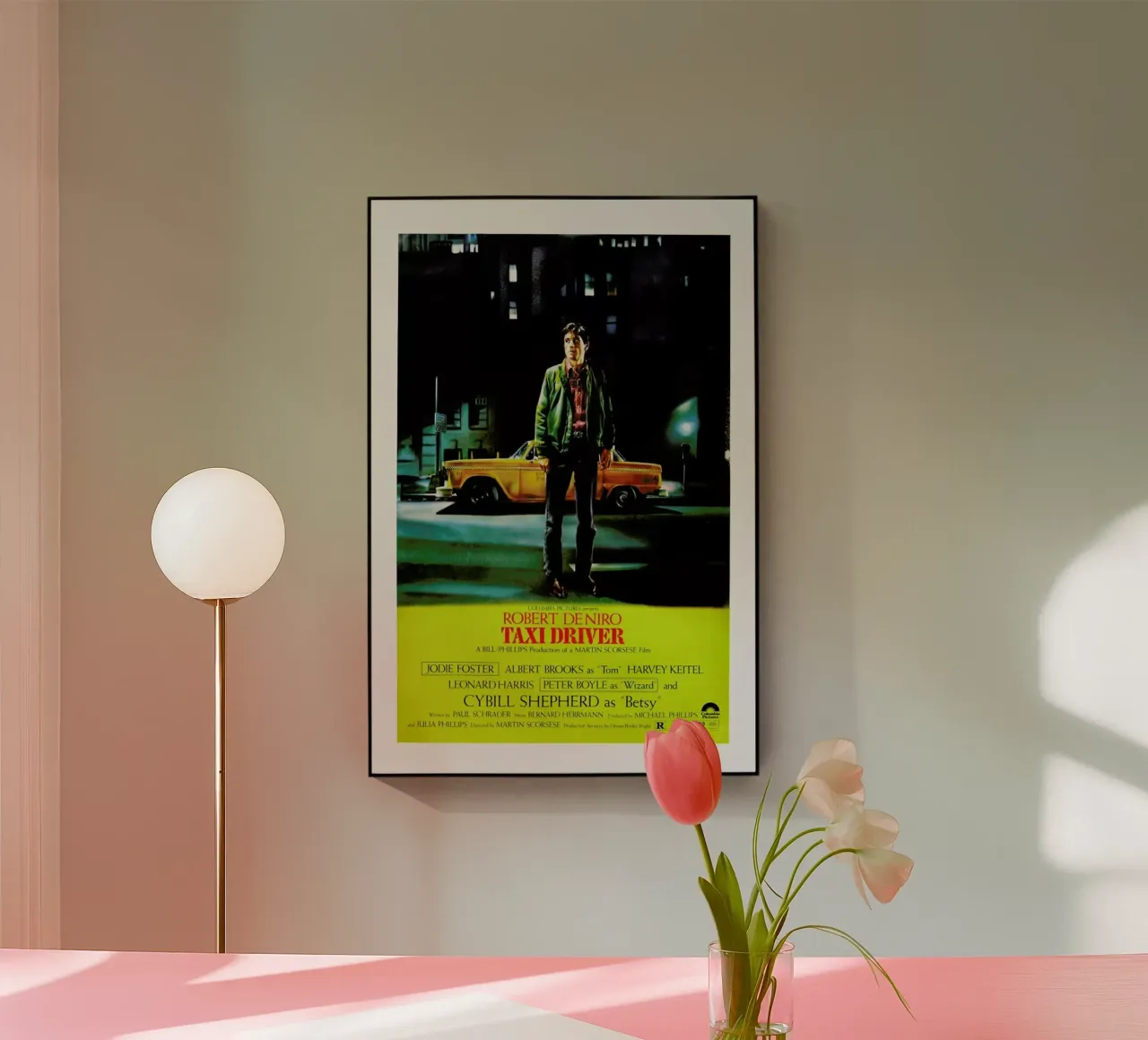 ‘Taxi Driver’ Retro Movie Poster plexiglass da Gallery Print and Art Limited