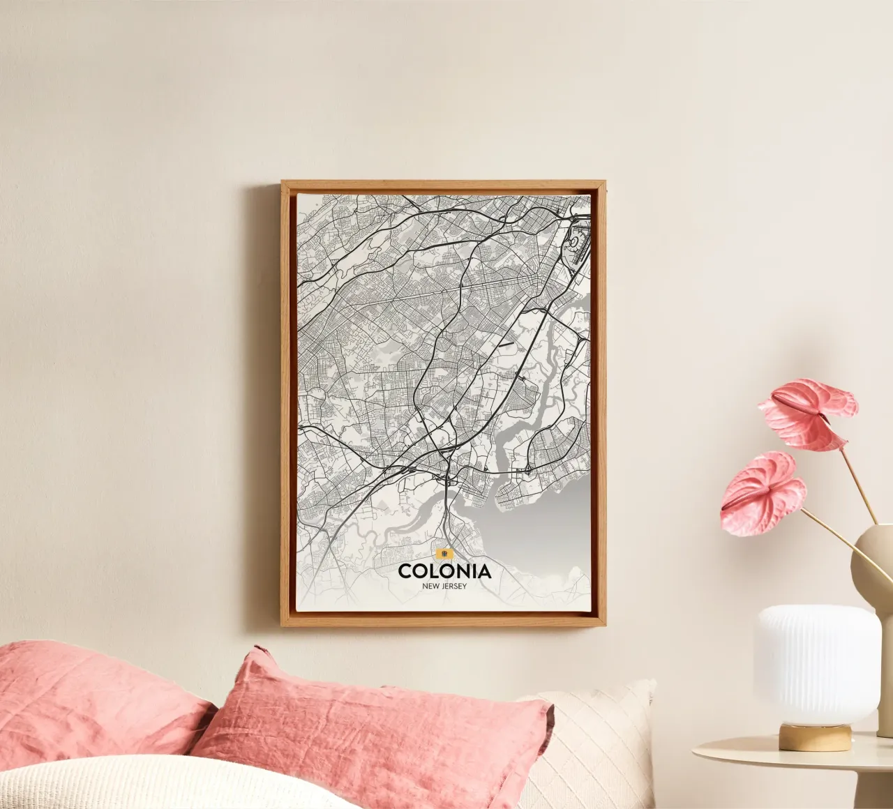 Keulen NJ canvas met Baklijst van Jacob W MICKELSON