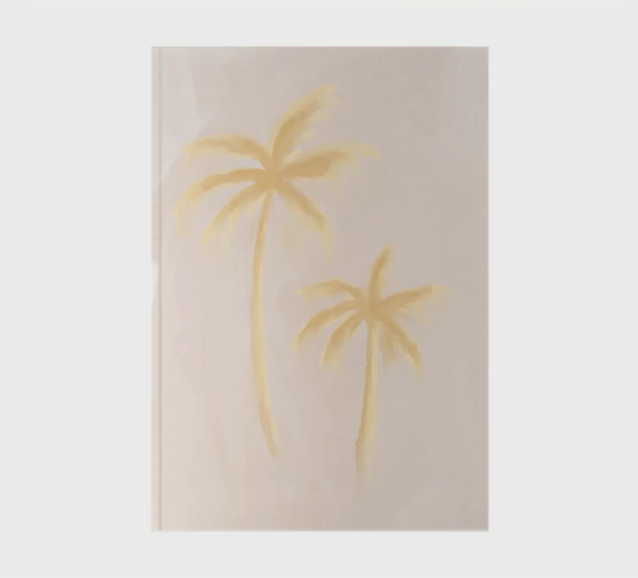 Beige Jaune Boho Palmiers Abstrait Côtier Tropical carnet de notes de This Wild Soul - Illustration