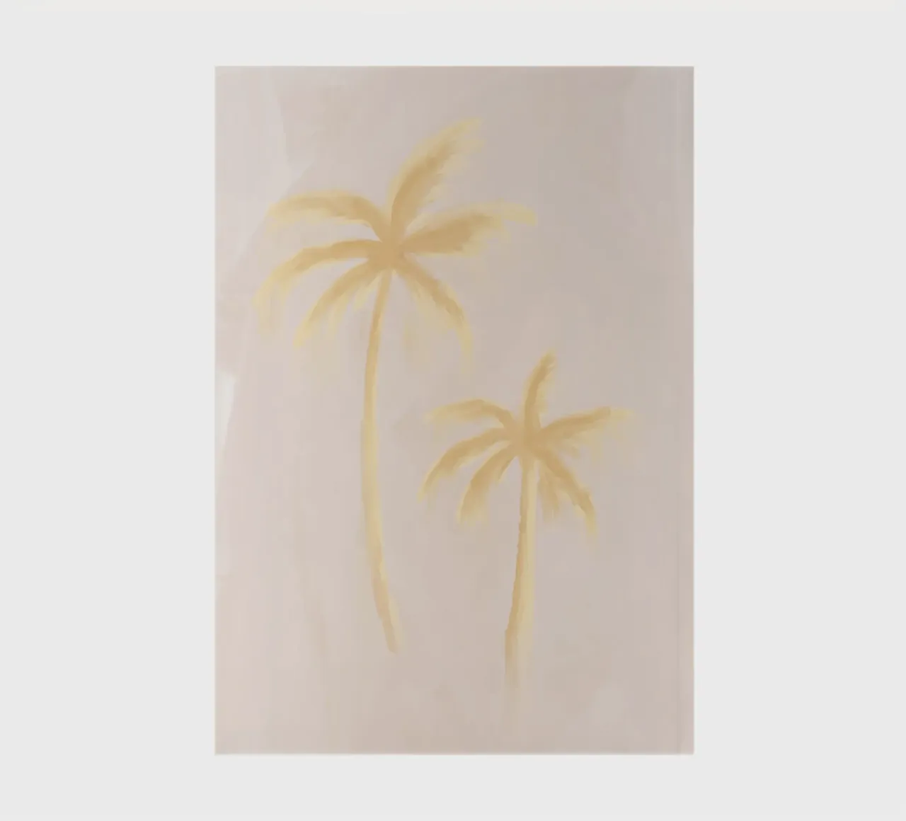 Beige Jaune Boho Palmiers Abstrait Côtier Tropical carnet de notes de This Wild Soul - Illustration