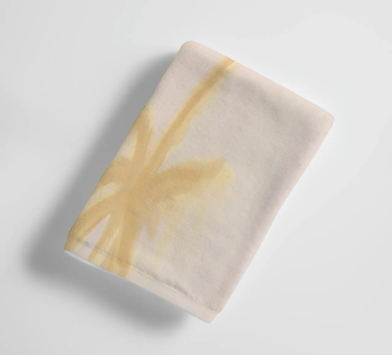 Beige Jaune Boho Palmiers Abstrait Côtier Tropical serviette de bain de This Wild Soul - Illustration