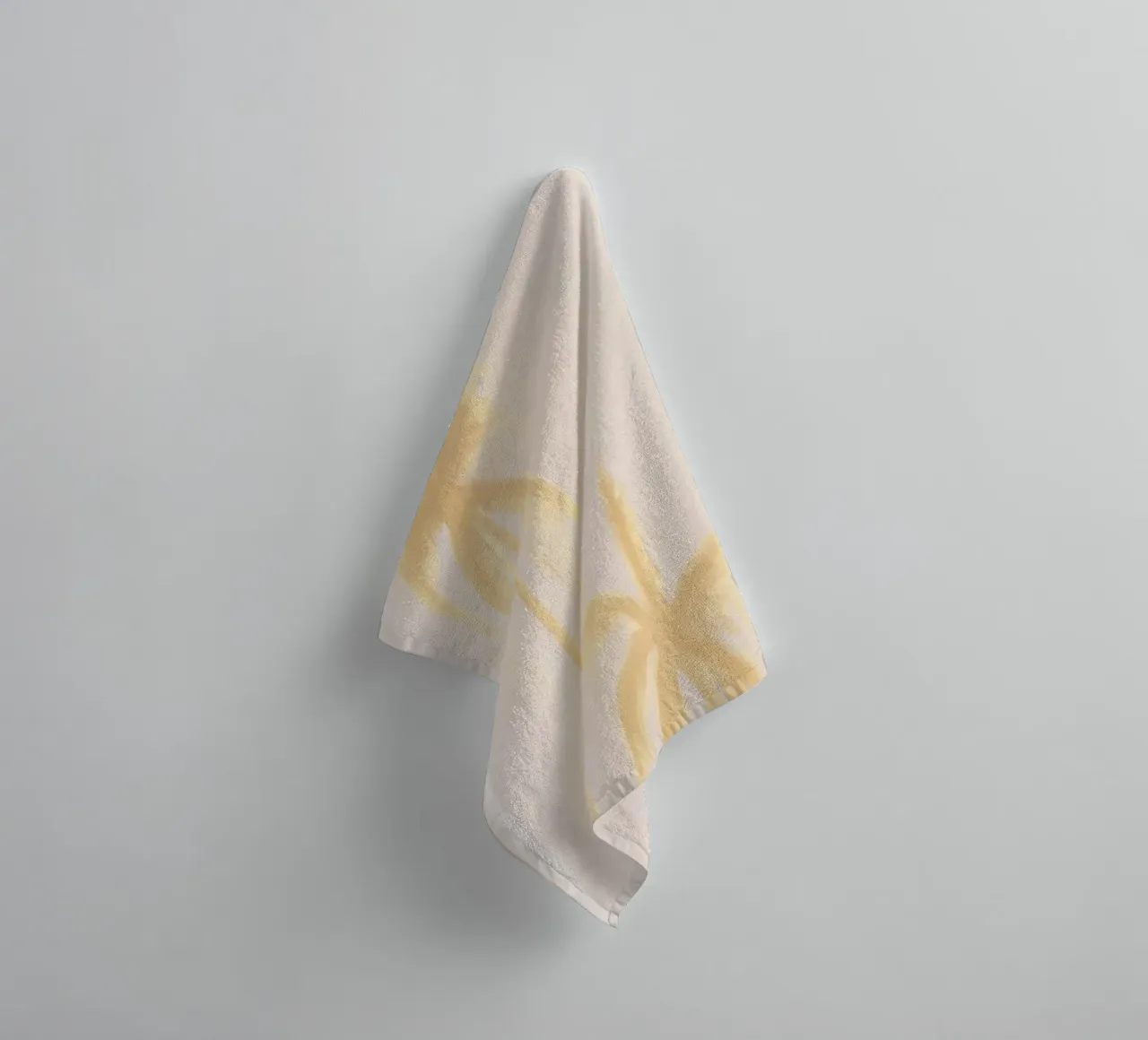 Beige Jaune Boho Palmiers Abstrait Côtier Tropical serviette de bain de This Wild Soul - Illustration