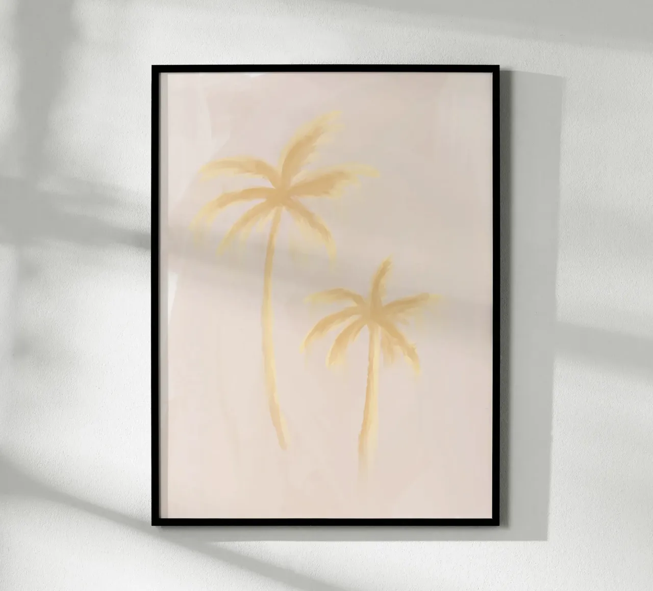 Beige Jaune Boho Palmiers Abstrait Côtier Tropical hahnemühle de This Wild Soul - Illustration