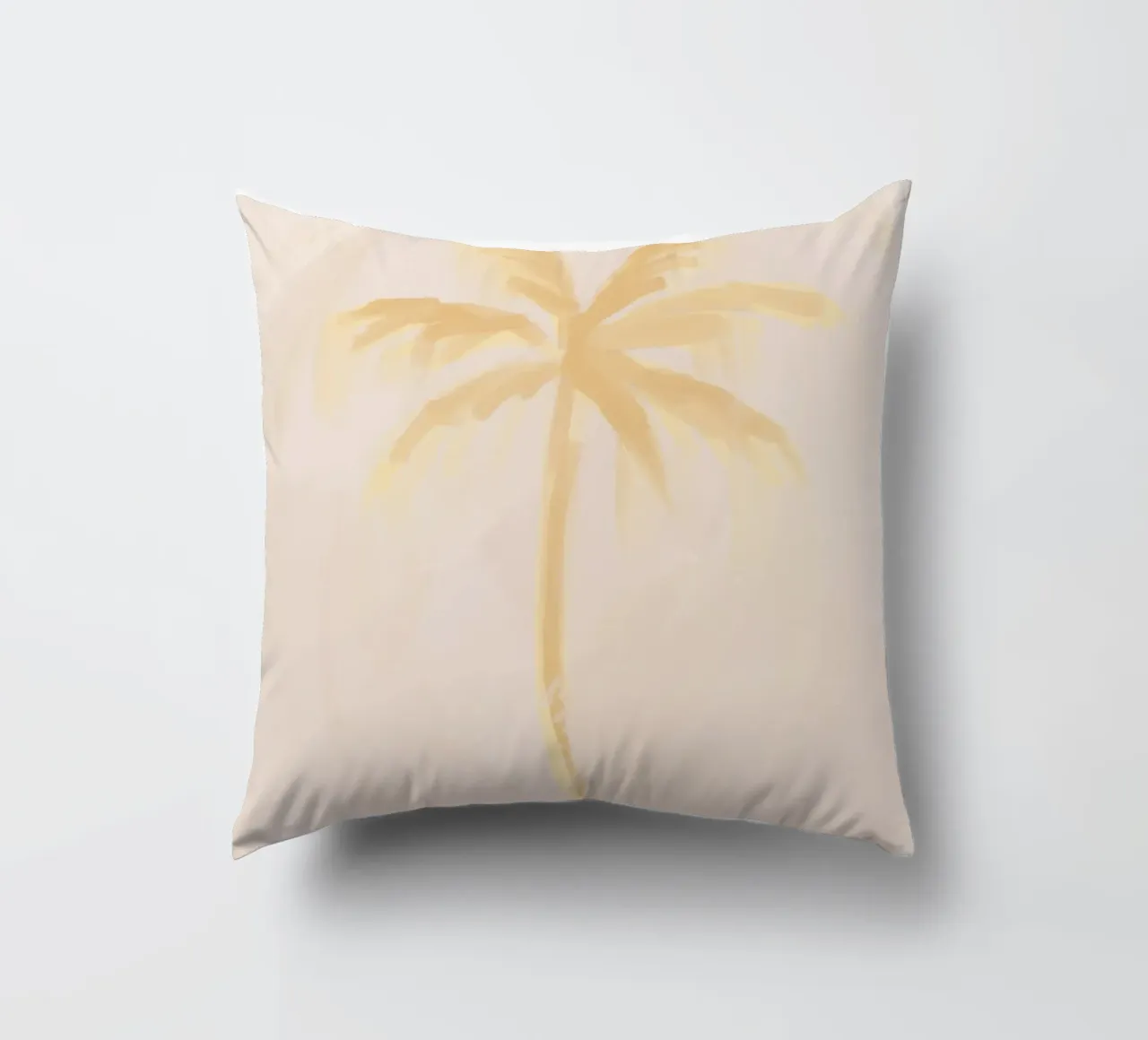 Pastello Boho Coastal Tropical Abstract Palm Coconut Tree cuscino da This Wild Soul - Illustration